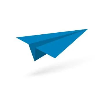 Paper origami plane Stock Illustration