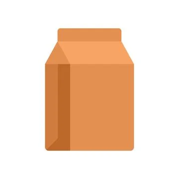 Paper pack waste icon flat vector. Trash recycle 库存插图