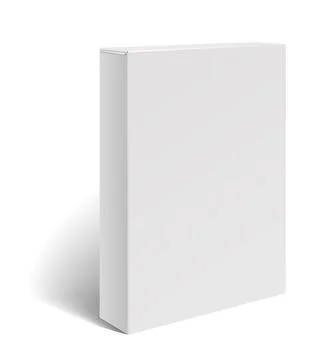 Paper package mockup. Blank packing box template Stock Illustration