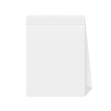 Paper package on a white background in mockup style Stock Illustration