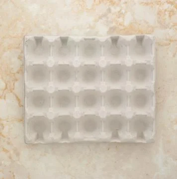 Paper packaging for eggs Stock Photos