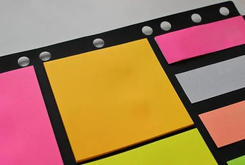 Paper Pad for Notes on a White Table Close Up Stock Photo Stock Photos