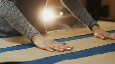 Paper pattern on the table. The dressmaker's work process. Stock-Footage 152103973