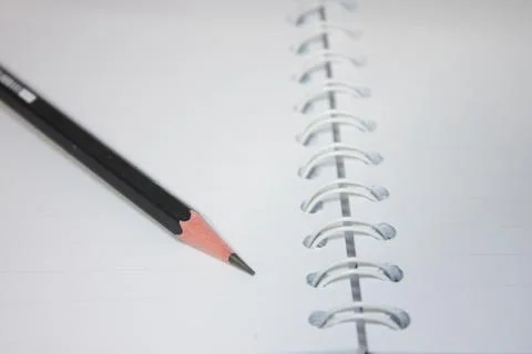 Paper with pencil Foto stock