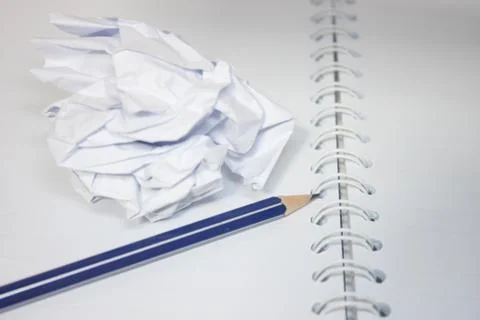 Paper with pencil Stock Photos