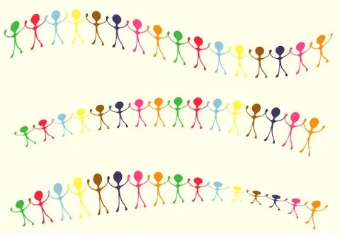Paper people Stock Illustration