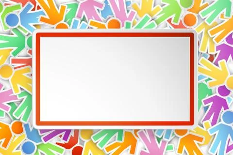 Paper people Stock Illustration