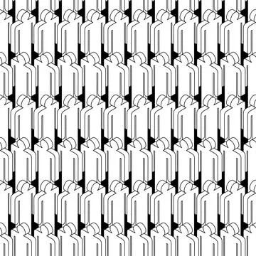Paper People pattern seamless. Cut out people background. Concept illustrat.. Illustrazione stock