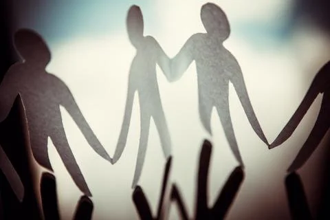 Paper people Stock Photos