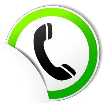 Paper phone icon Stock Illustration
