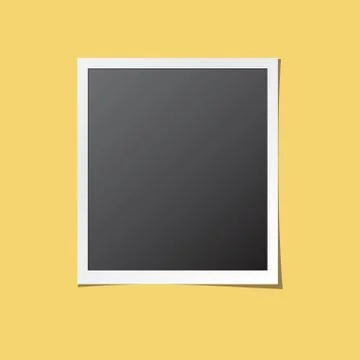 Paper Photo Frame Isolated Vector Stock Illustration