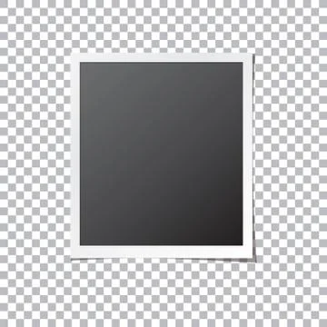 Paper Photo Frame Isolated Vector Stock Illustration