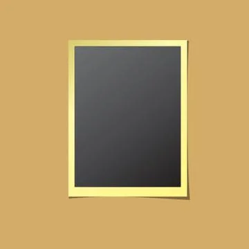 Paper Photo Frame Isolated Vector Stock Illustration