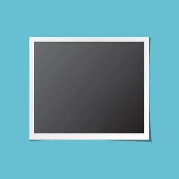 Paper Photo Frame Isolated Vector Stock Illustration