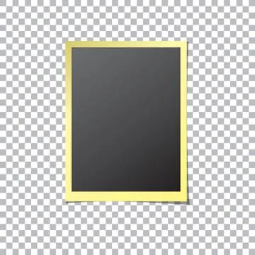 Paper Photo Frame Isolated Vector Stock Illustration