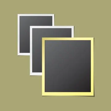 Paper Photo Frames Stock Illustration