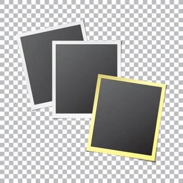 Paper Photo Frames Stock Illustration