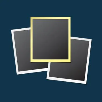 Paper Photo Frames Stock Illustration