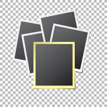 Paper Photo Frames Stock Illustration