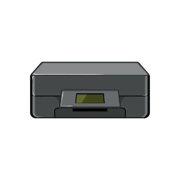 Paper photo printer cartoon vector illustration イラスト素材