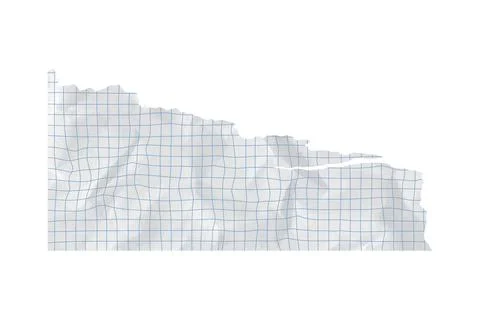 Paper piece rip and background torn square grid with school education collage Stock Illustration