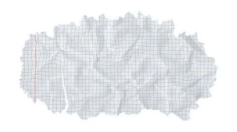 Paper piece rip and background torn square grid with school education collage Stock Illustration