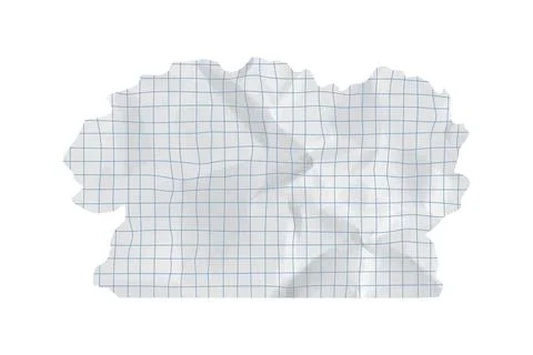 Paper piece rip with background torn square grid and school education collage Stock Illustration