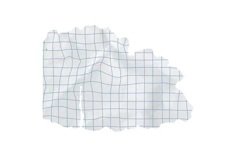 Paper piece rip with background torn square grid and school education collage Stock Illustration