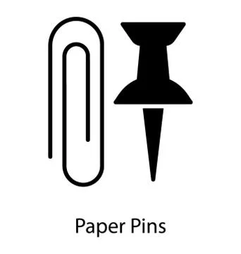 Paper Pins Vector Stock Illustration