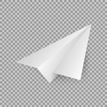 Paper Plan isolated on transparent background. Stock Illustration