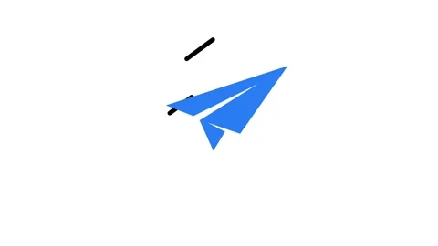 Paper Plane Animation Stock Footage 335626352