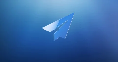 Paper Plane Blue 3d Icon Stock Footage 71727957