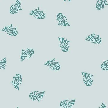 Paper plane brainstorm glyph vector seamless pattern Illustrazione stock