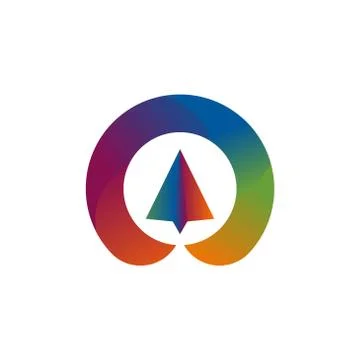 Paper plane colorful vector design template illustration Stock Illustration
