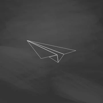 Paper Plane computer symbol Illustrazione stock