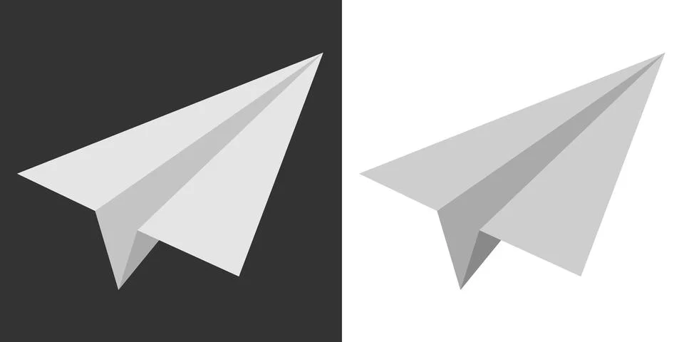 Paper plane creativity icon isolated and flat image vector illustration Stock Illustration