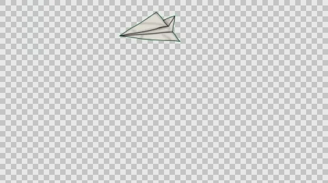 Paper Plane Does Loop with Transparent Background Vidéo 59847890