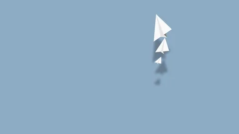 Paper Plane flying, sending message, Stock Footage 243088748