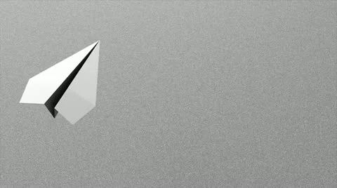 Paper plane Stock Footage 10830082