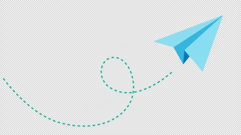 Paper Plane Video stock 205061663