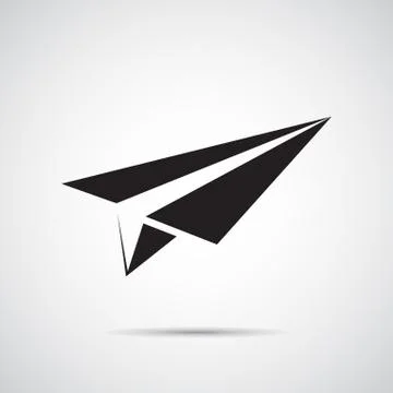 Paper plane icon Stock Illustration