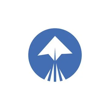 Paper plane icon Illustration