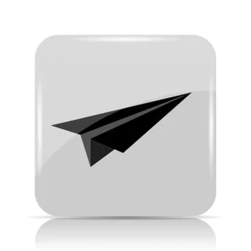 Paper plane icon. Internet button on white background.. Stock Illustration