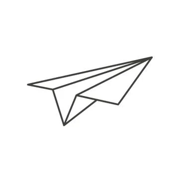 Paper plane icon. Isolated message symbol. Vector illustration Stock Illustration