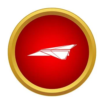 Paper plane icon for mail and business communication Ilustração Stock