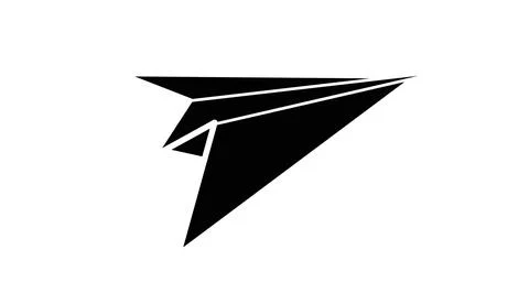 Paper Plane Icon. Vector isolated editable Stock Illustration