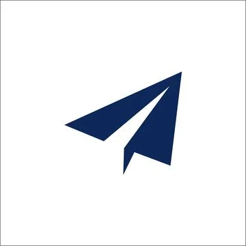 Paper plane icon vector, Send Message solid logo illustration, pictogram isol Stock Illustration