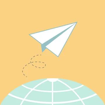 Paper plane Stock Illustration
