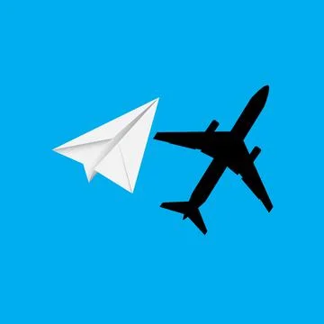 Paper plane Stock Illustration