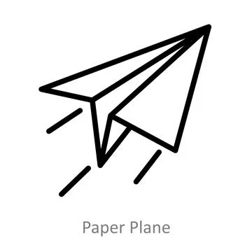 Paper Plane Stock Illustration